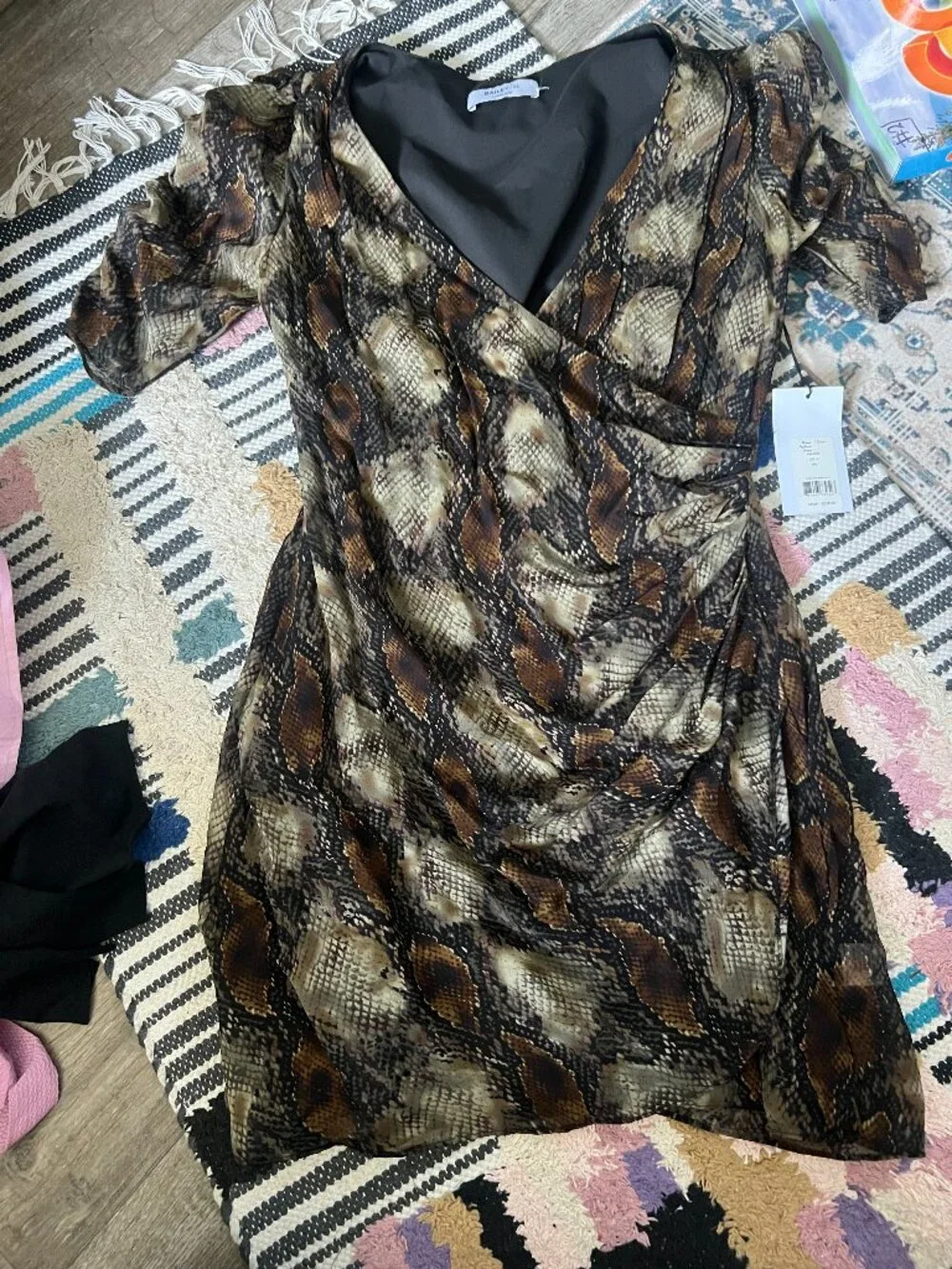 NWT Bailey44 Maya Faux Wrap Dress size 6‎